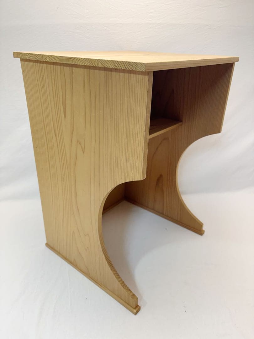 ほぼ未使用 茶道具 桐 抱清棚 吸江斎好写 水指棚 木工芸 箱無