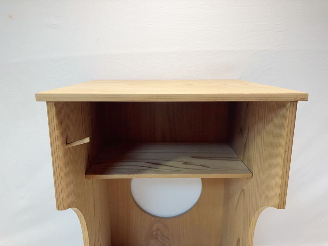 ほぼ未使用 茶道具 桐 抱清棚 吸江斎好写 水指棚 木工芸 箱無