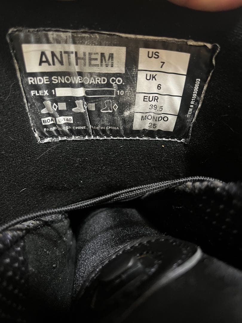 スノーボードブーツ　25cm ride 美品