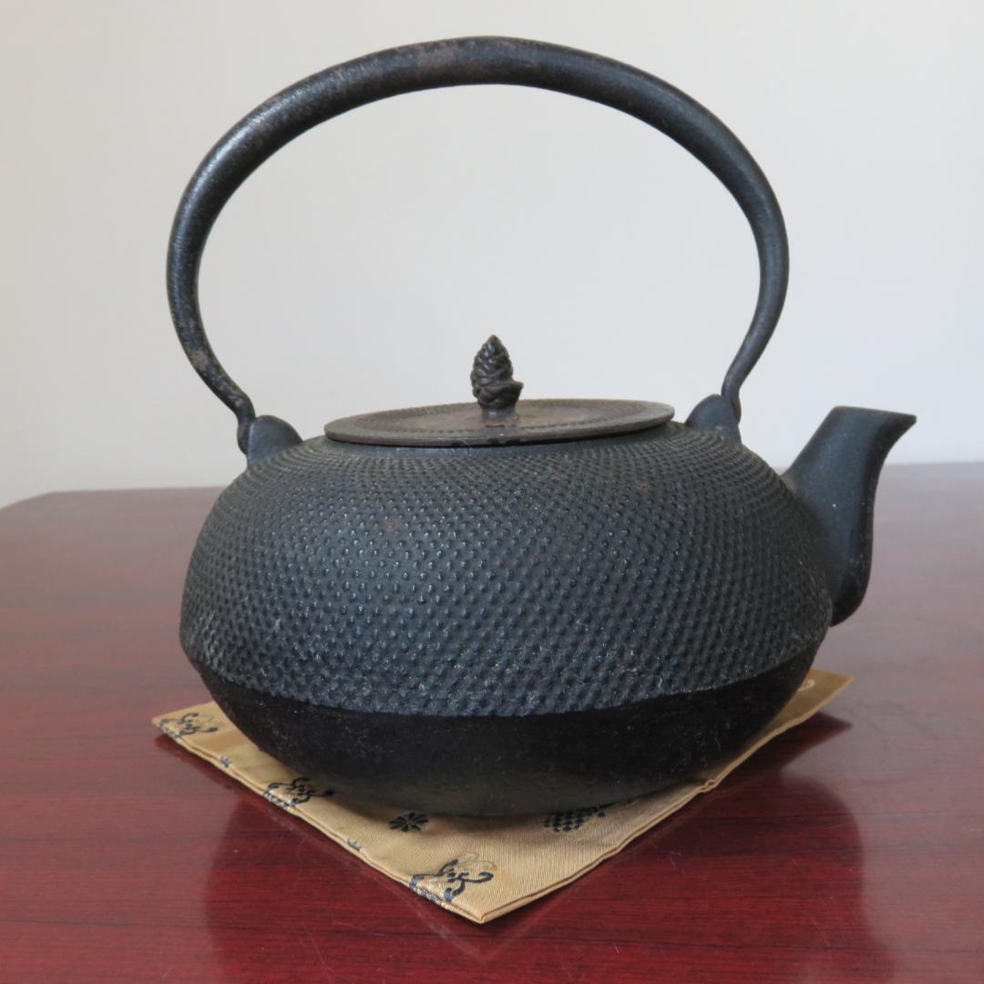 鉄瓶 銘なし 黒粒 錆 穴なし ケンケン昭和レトロ館