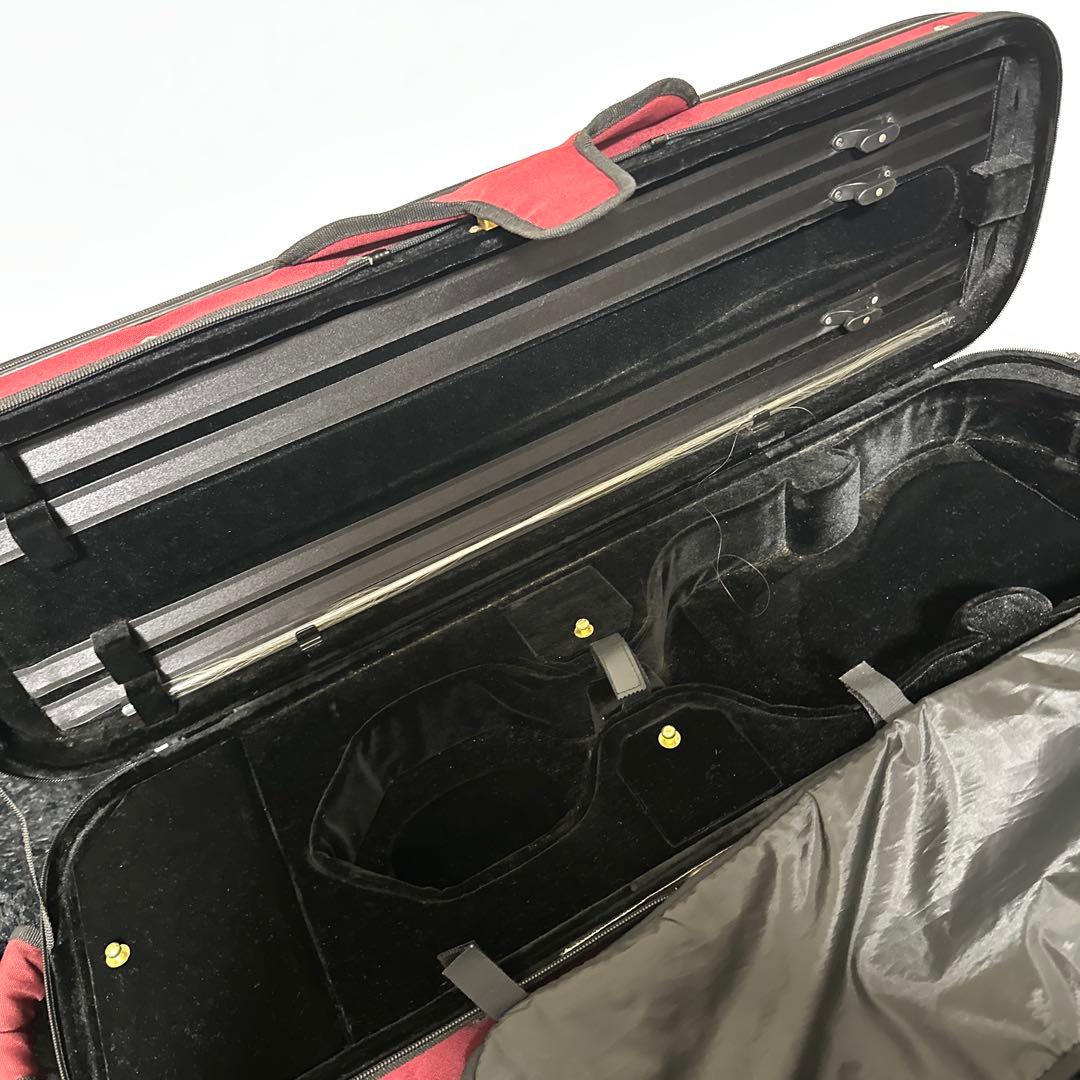 Super light バイオリンケース 4/4サイズ 弦楽器 赤 レッド