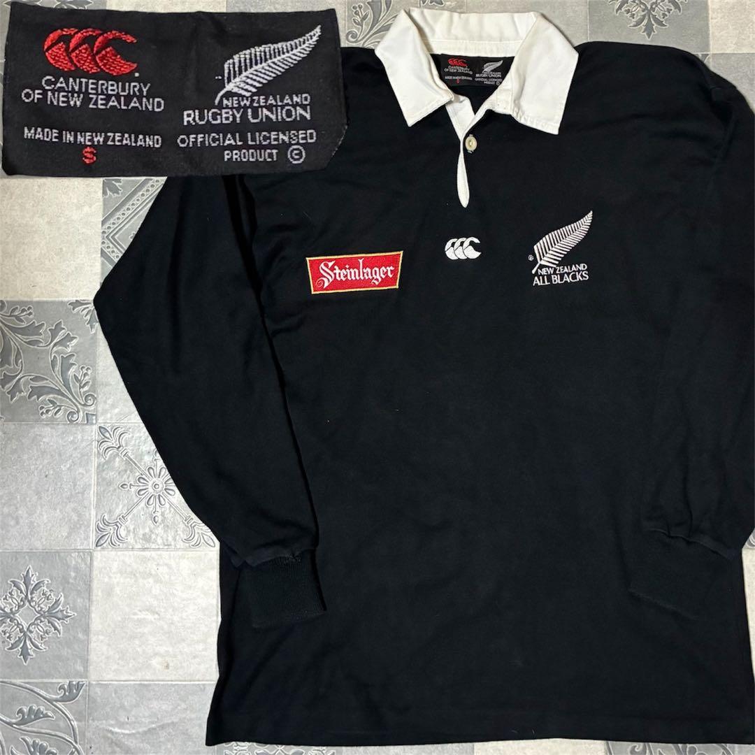 ⭐︎希少 90s Canterbury ラガーシャツ ラグビー オールブラックス