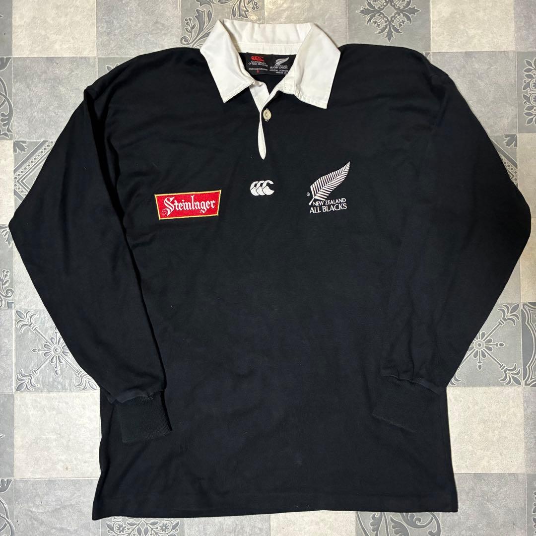 ⭐︎希少 90s Canterbury ラガーシャツ ラグビー オールブラックス