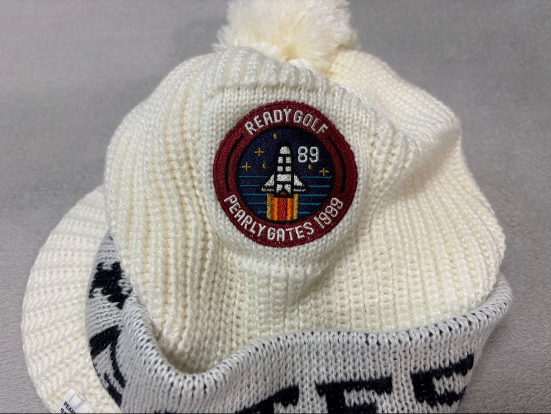 PEARLY GATES ニット帽 ポンポン付き