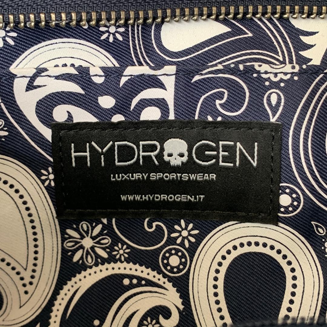 Hydrogen ハイドロゲン ハンドバッグ デニム スカルロゴ ペイズリー柄