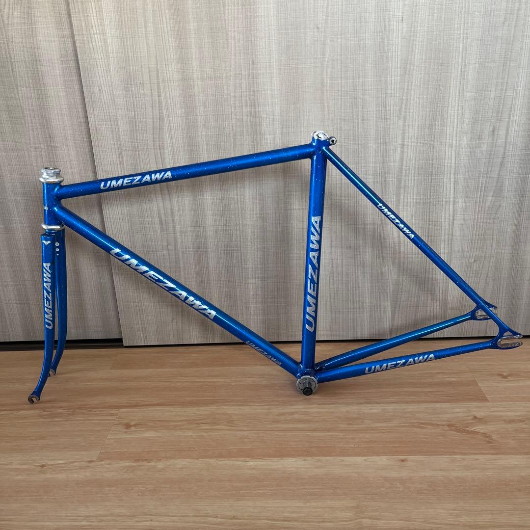 【競輪NJS認定】UMEZAWAフレーム 49cm Hattaヘッド&BB付き
