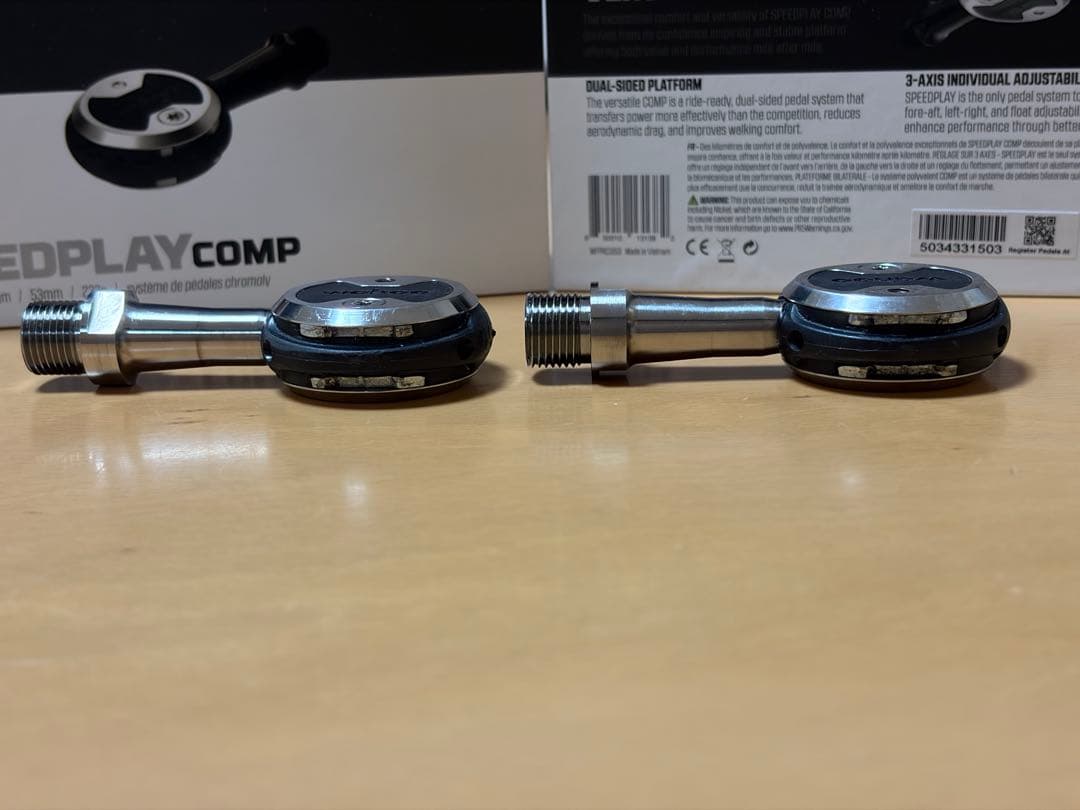 Wahoo 新型SPEEDPLAYチタンスピンドル換装品+NWシューズ用アダプタ