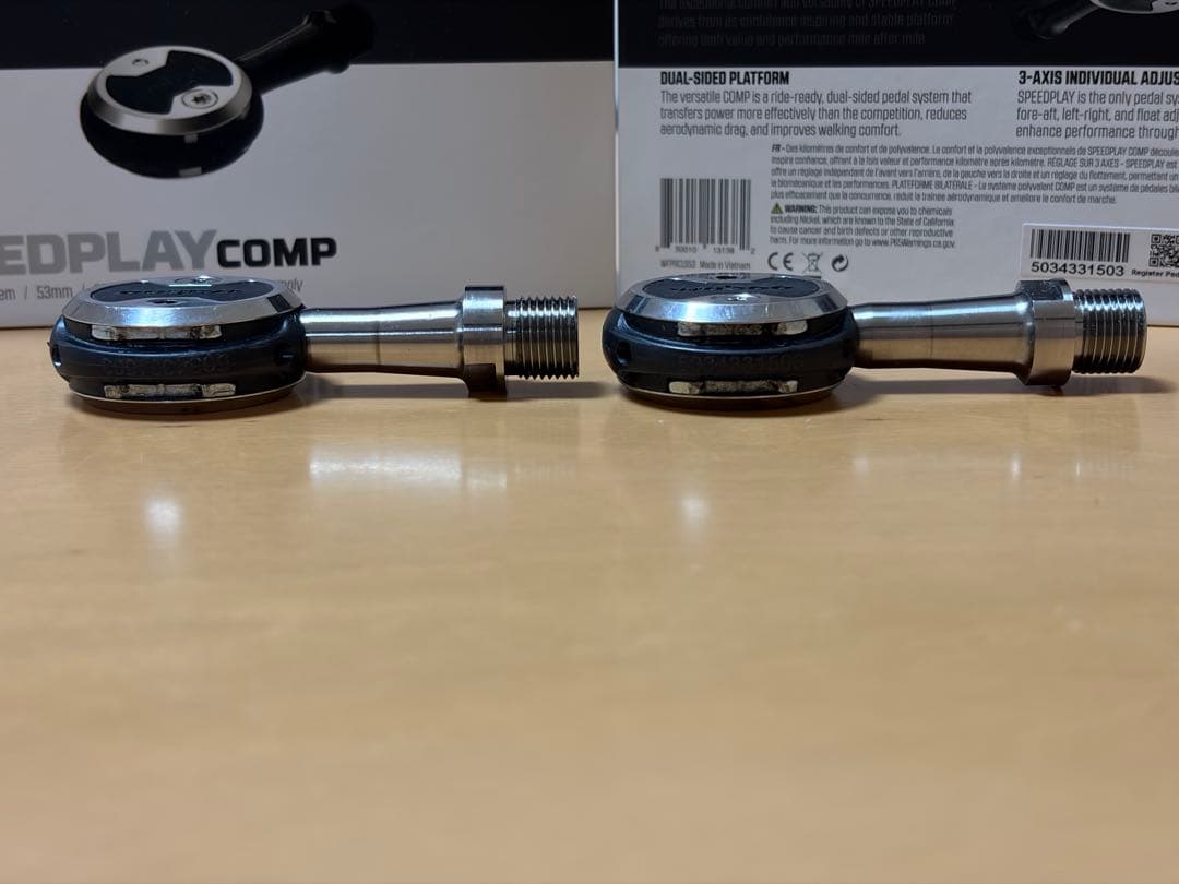 Wahoo 新型SPEEDPLAYチタンスピンドル換装品+NWシューズ用アダプタ