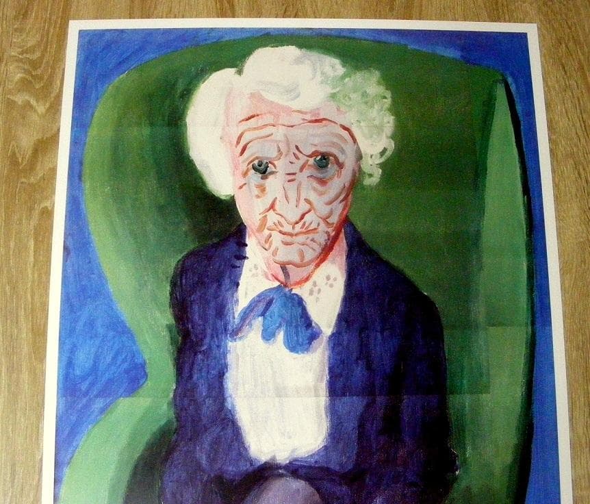 David Hockney My mother Bridlington ポスター