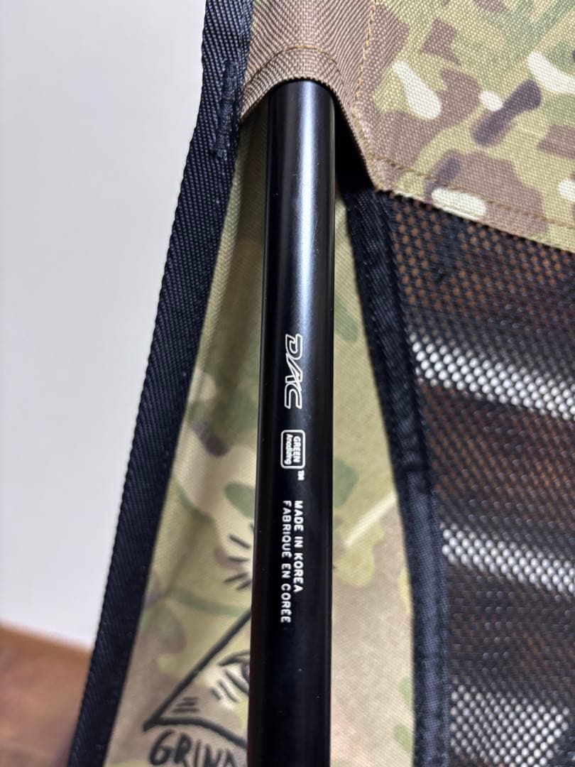 最終値下！廃盤希少品　Helinox キャンプチェア✖️グラインドロッヂ生刷り