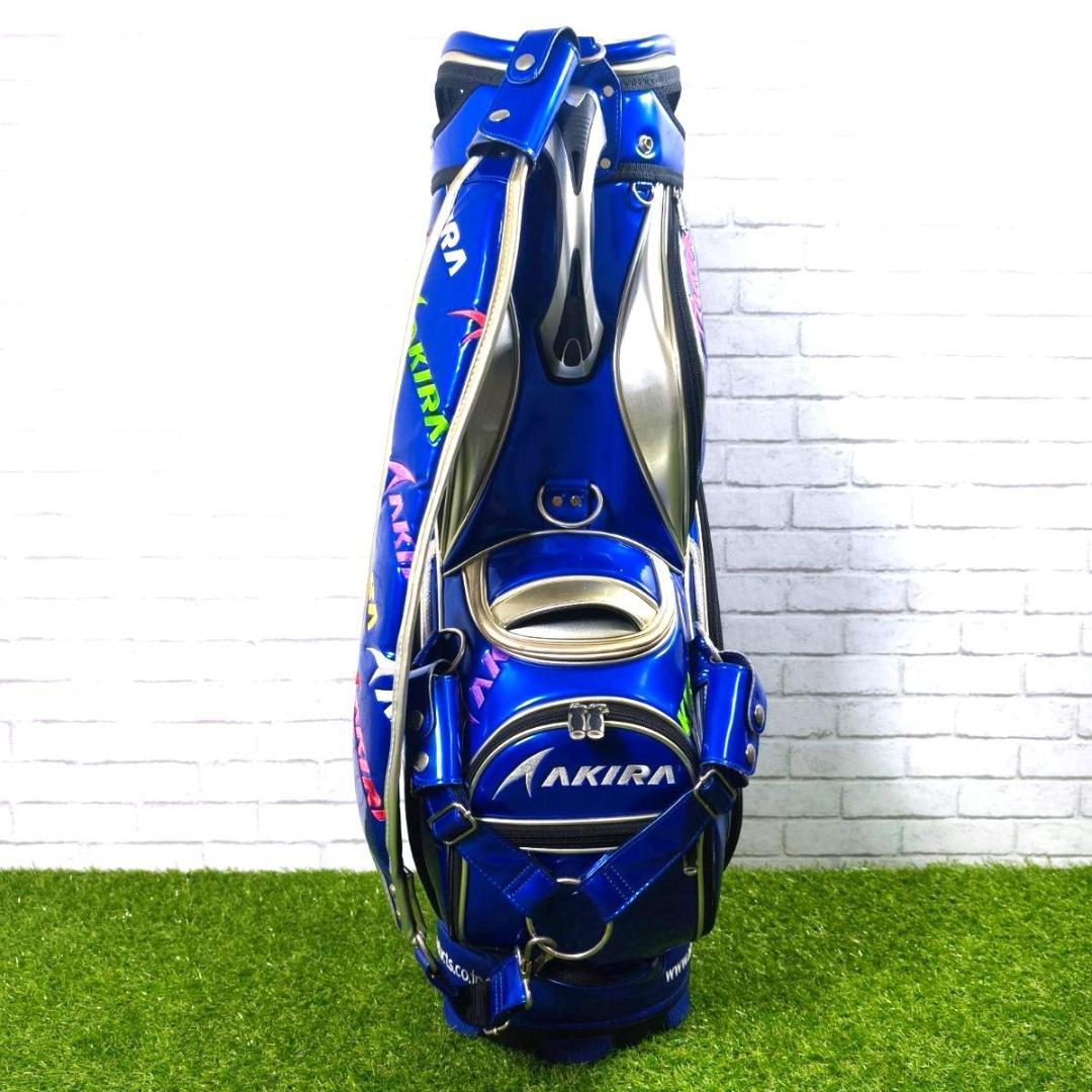 AKIRA 3点式 キャディーバッグ レア エナメル ブルー
