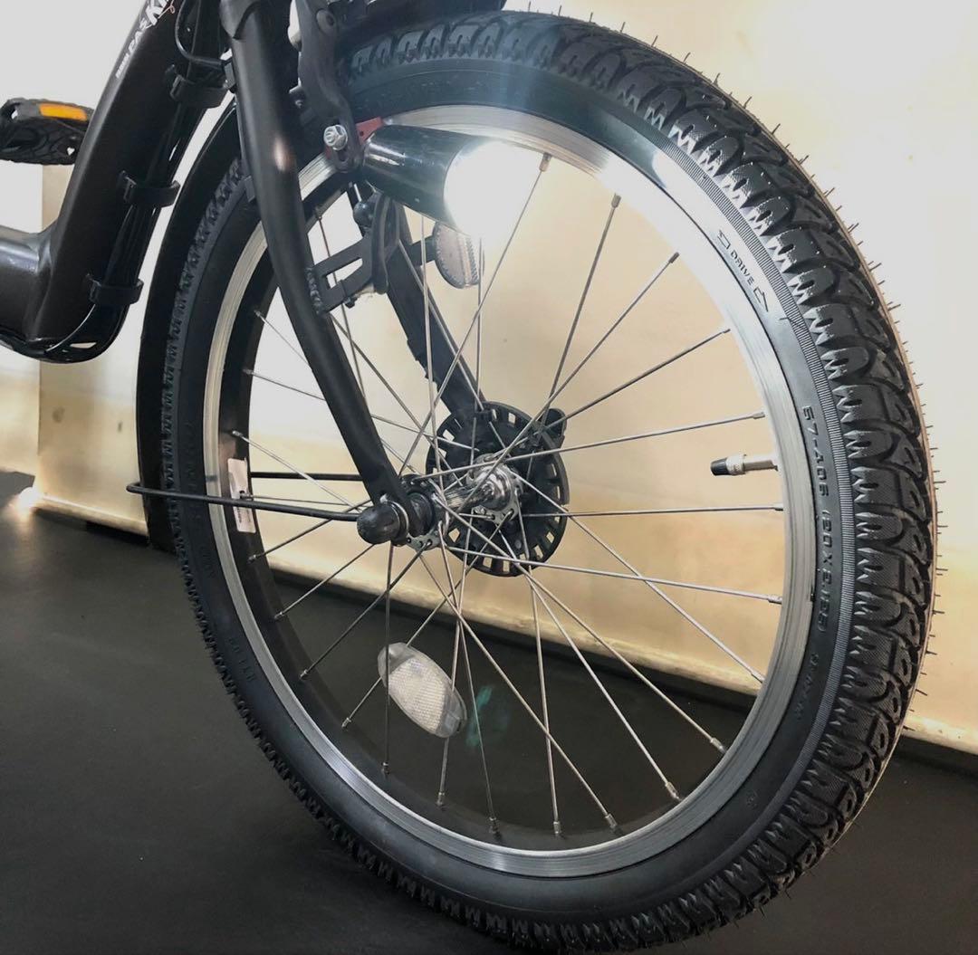 1年保証 送料無料　ヤマハ　パスキッス　20インチ　茶色　電動アシスト自転車