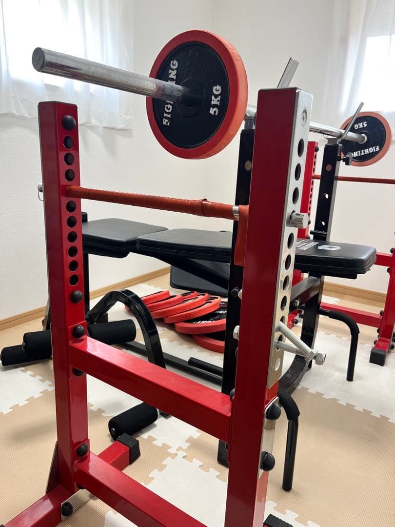 尼崎市付近　引き取り限定　トレーニングベンチ バーベル付き