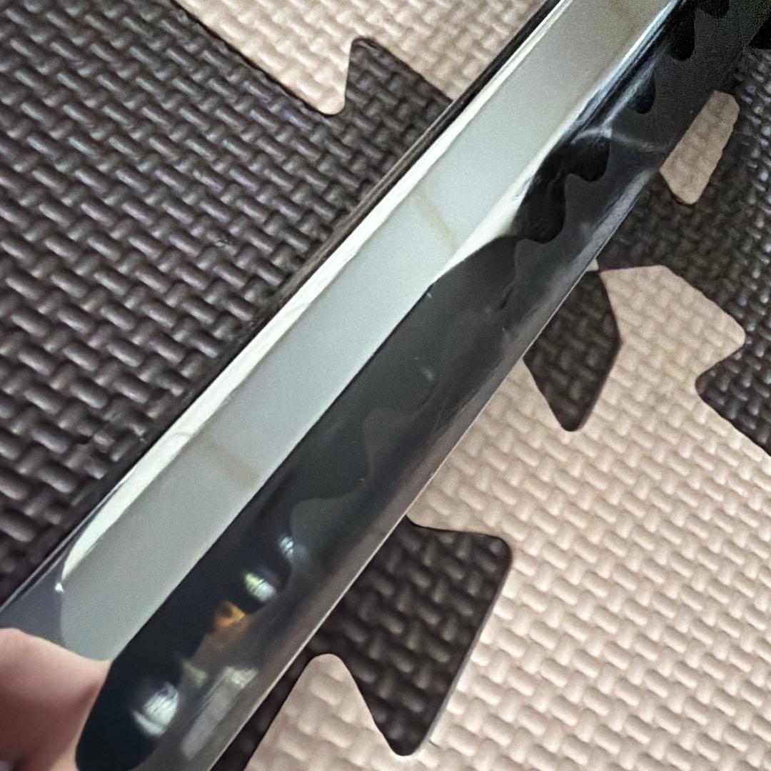 模造刀　模擬刀　黒赤模様 鞘付き