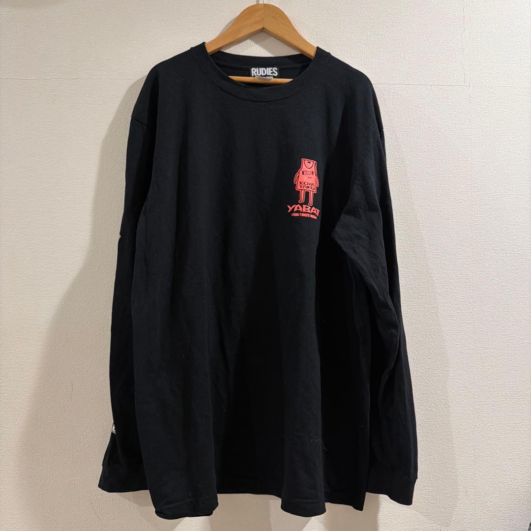 1度使用のみ ヤバT ロンT Rudies コラボ XL