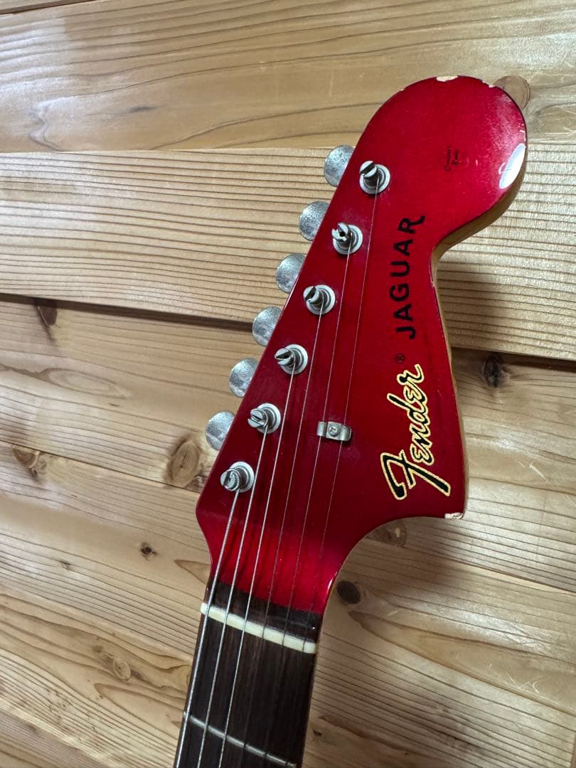 【動作確認済】Fender Japan ジャガー/ レッド/マッチングヘッド