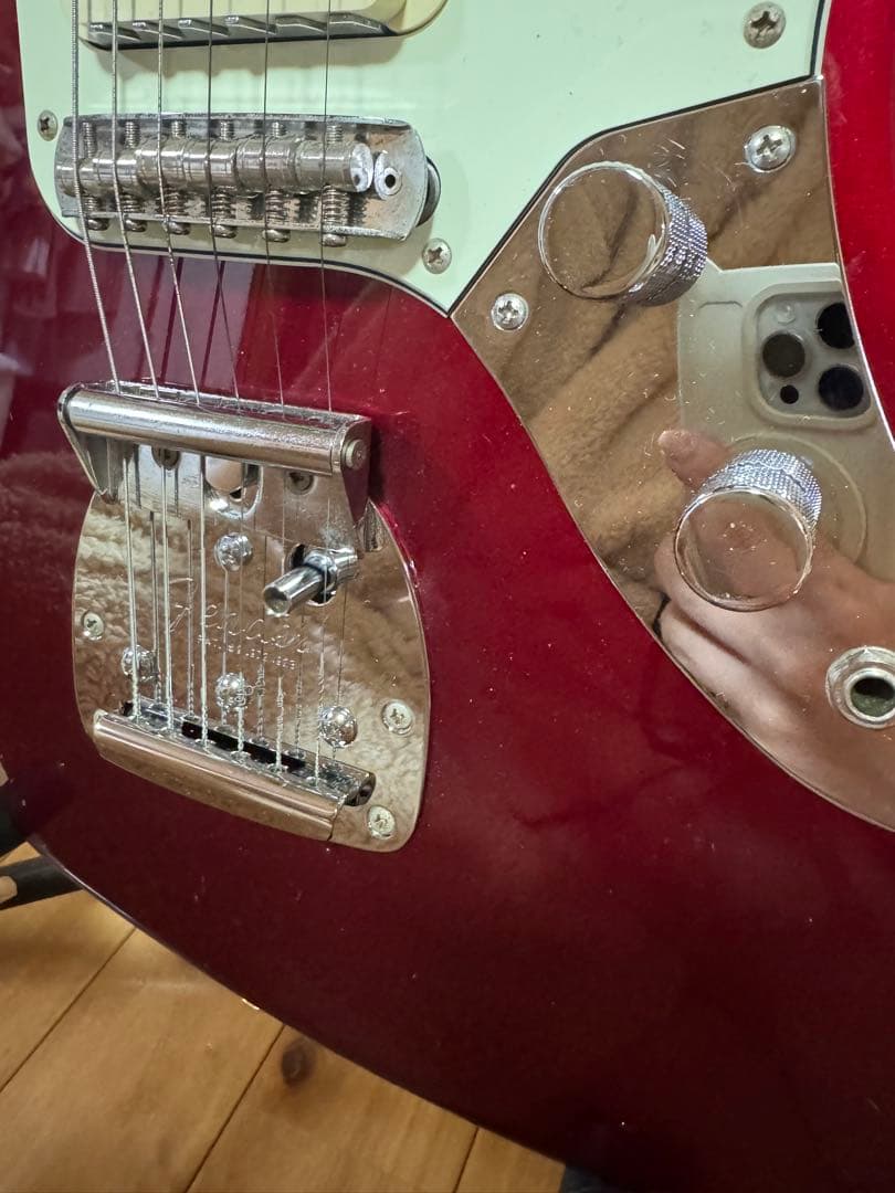 【動作確認済】Fender Japan ジャガー/ レッド/マッチングヘッド