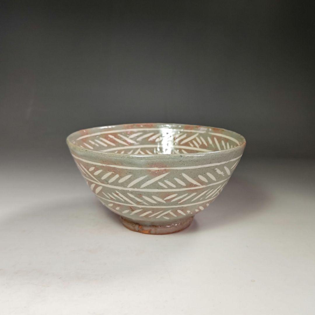 イ464 茶碗『廣州窯　新高麗三嶋茶碗』『表千家　久田宗也（尋牛斎）極箱』茶道具