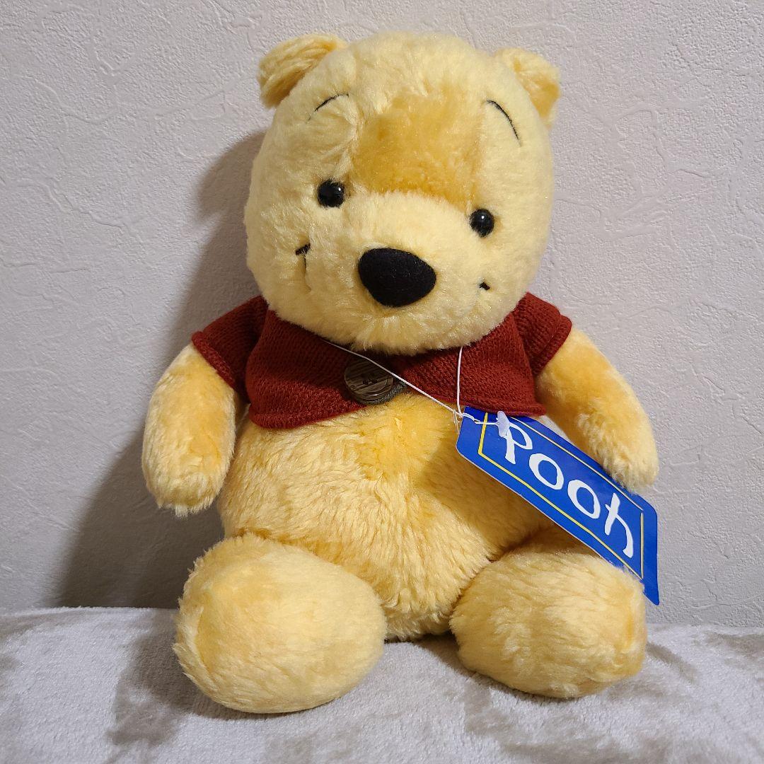袋から出してないので超美品♡ 超レア 赤いセーターを着たプーさん ぬいぐるみ