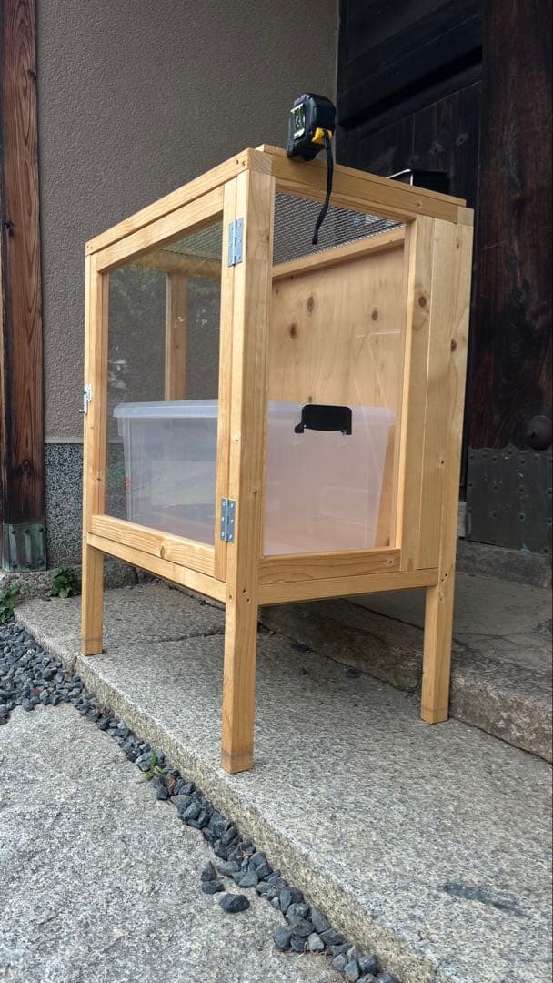 【大阪】手製飼育小屋　飼育ケース　虫かご鳥かご　カブトムシ　爬虫類◆おまけ付き◆