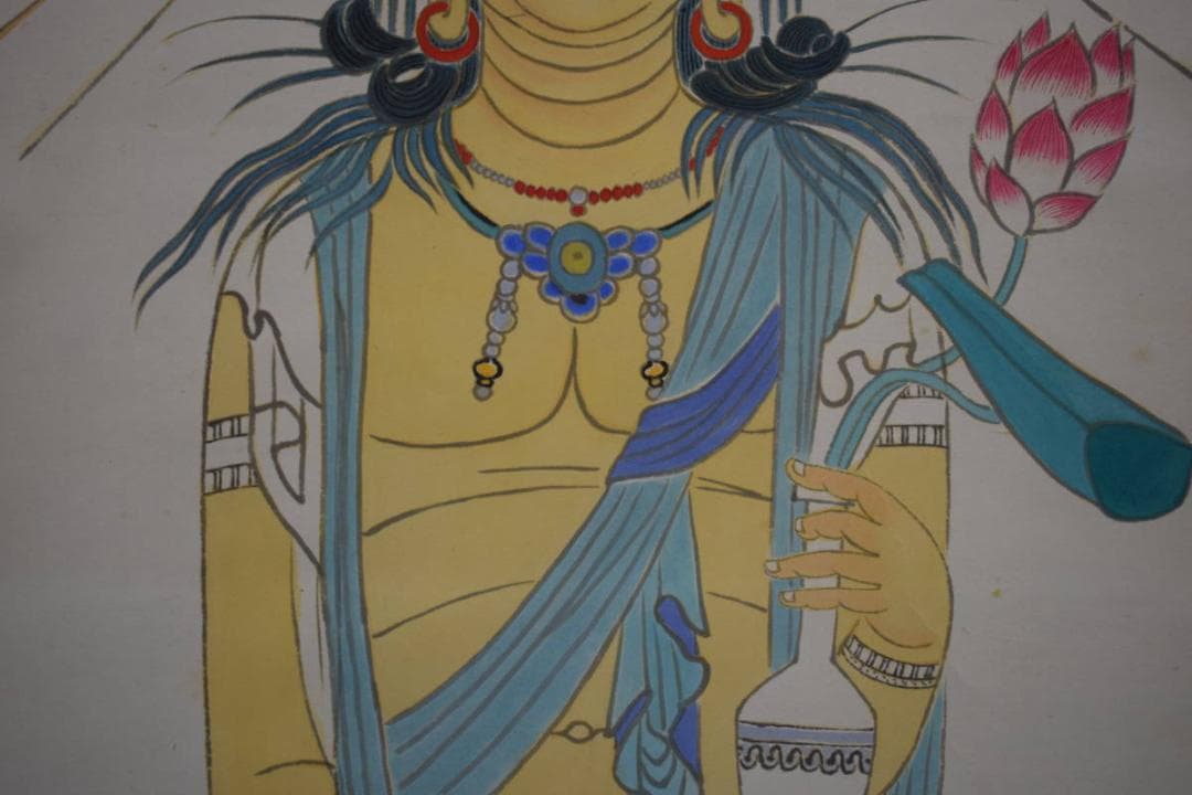 不詳/作者不明/観音図/布袋屋掛軸HF-758