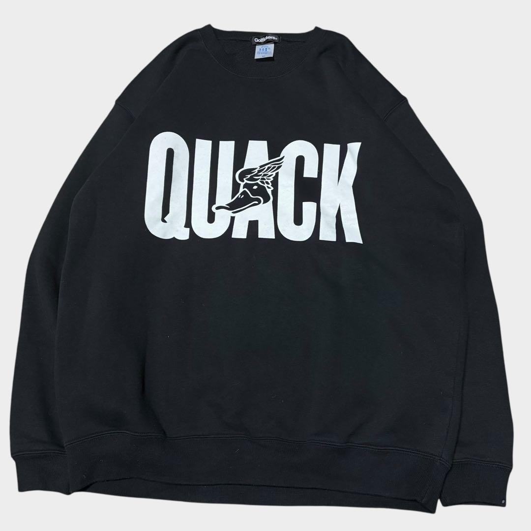 Golfickers G-QUACK SWEAT 両面プリント XL ブラック