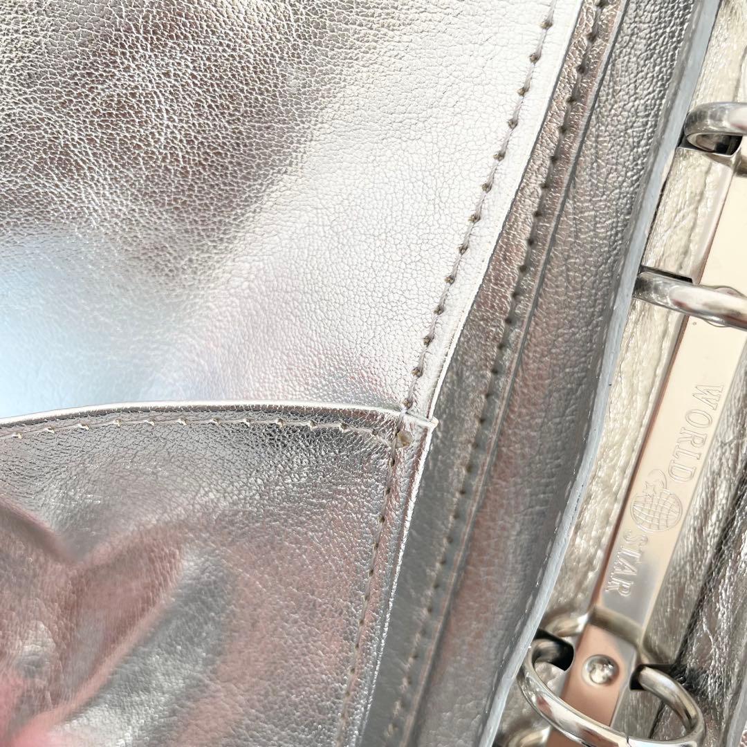 早い者勝ち　韓国　貯金　バインダー　カバー　リフィル　レザー　シルバー