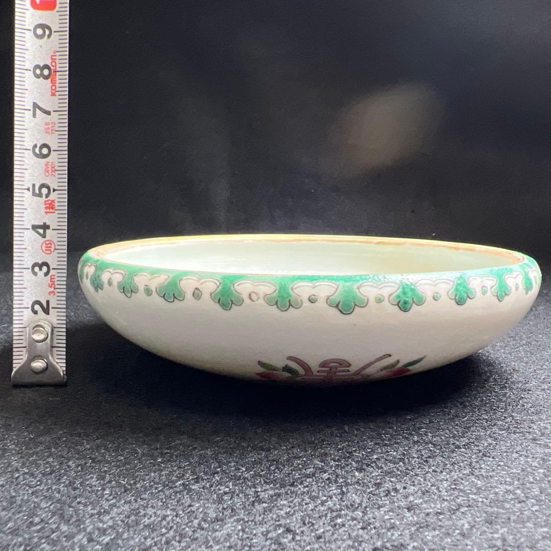 中国古玩　粉彩龍図鉢　幅約13㎝　東Y8-0105☆2Fタカチ