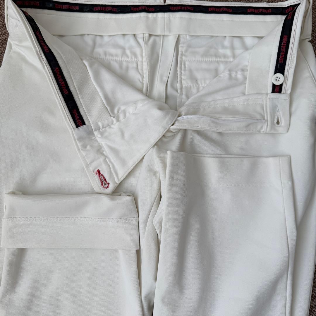 ブリーフィングゴルフ　パンツ　L〜XL相当 白　ホワイト　ストレッチ素材　ゴルフ