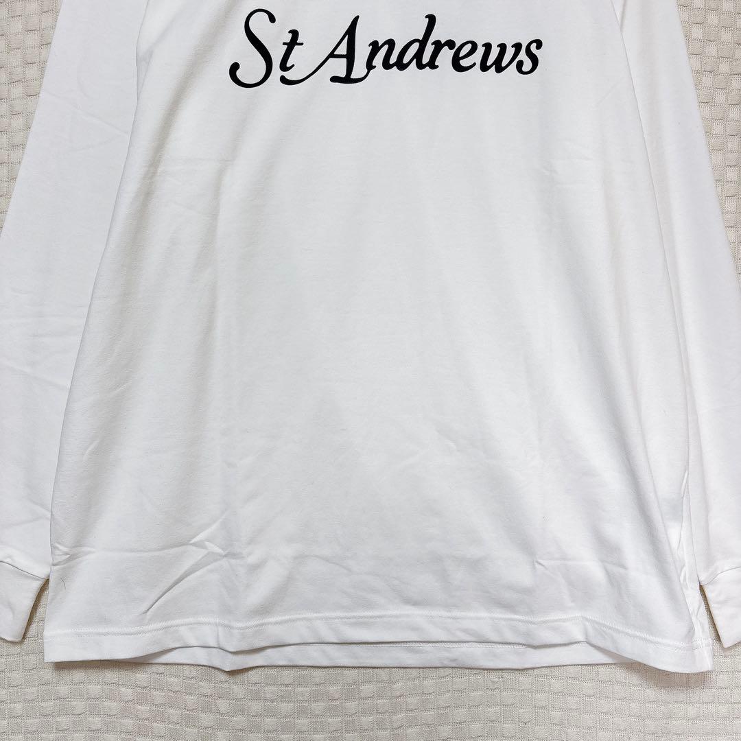 3L St ANDREWS 長袖ハイネックカットソー セントアンドリュース 白