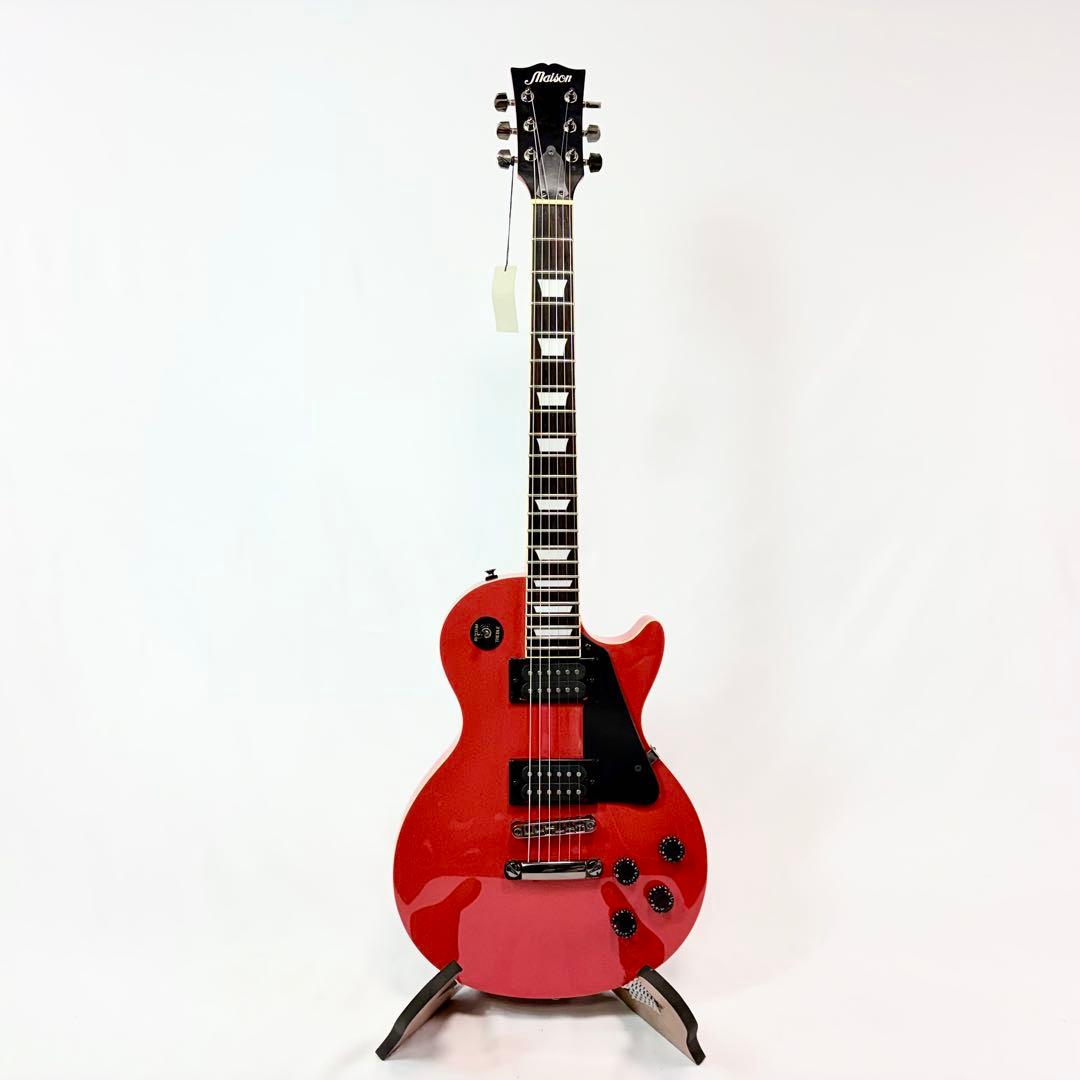 未使用　MAISON レスポールカスタム　レッド　ギブソンヘッド　セットネック