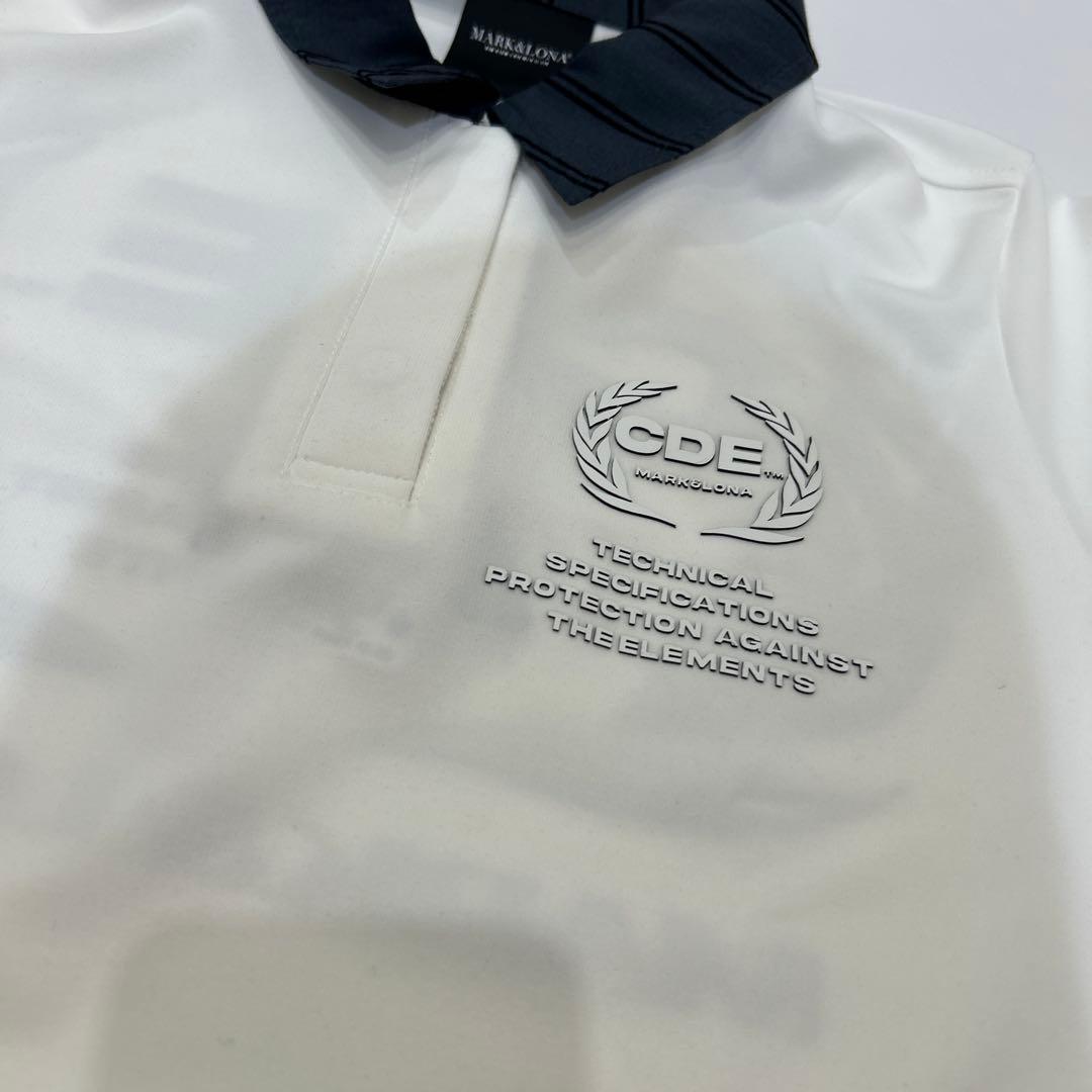 新品❤️マークアンドロナホワイト/ネイビー ポロシャツ レディース