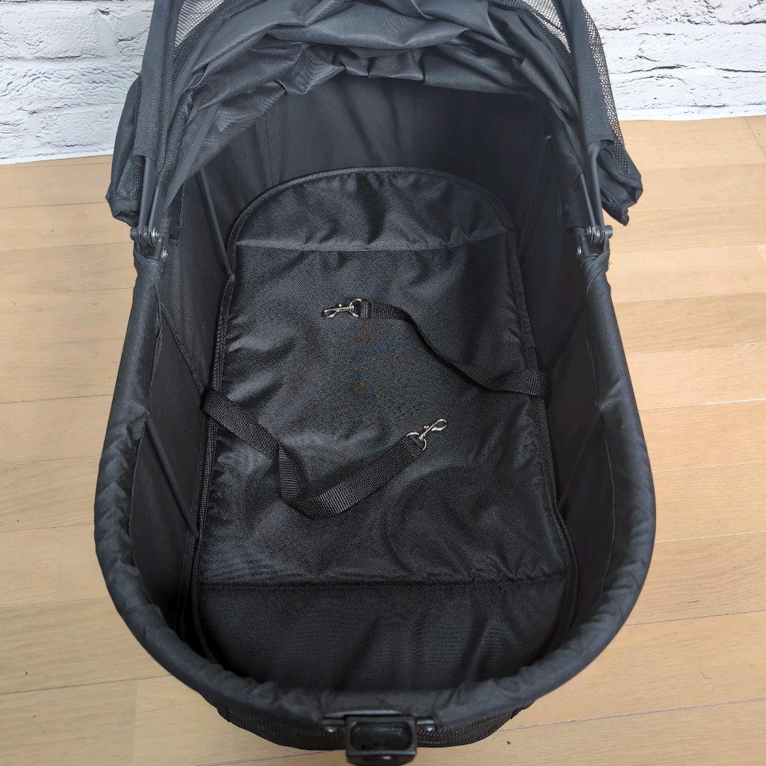 ペットカート ペットバギー 分離型 取り外し可 耐荷重20㎏ 多頭小型犬&猫 黒