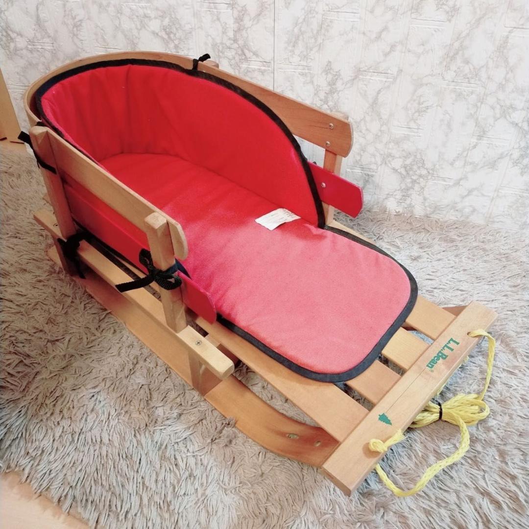 希少品　人気　Ｌ.Ｌ.Ｂｅａｎ 子供用　木製　ソリ