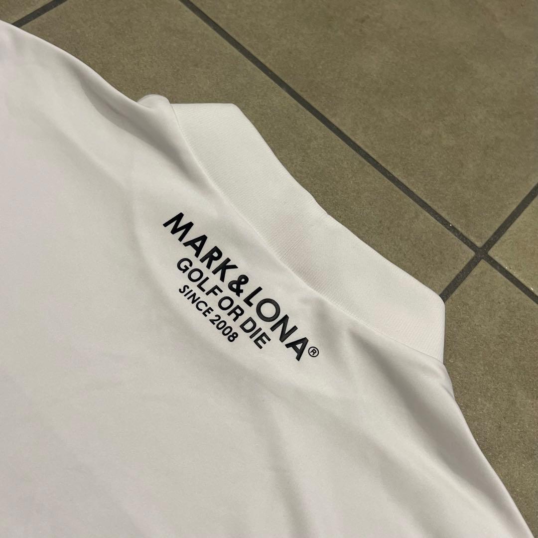 MARK&LONA マークアンドロナ　モックネック　半袖シャツ　ロゴ　XL 50