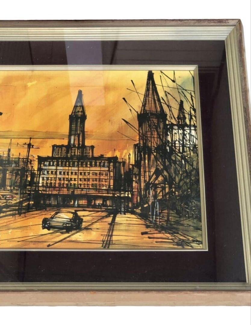 1967年　T.TOMIYA 頓宮隆輔　8号『風景画』/画寸46cm×38cm/