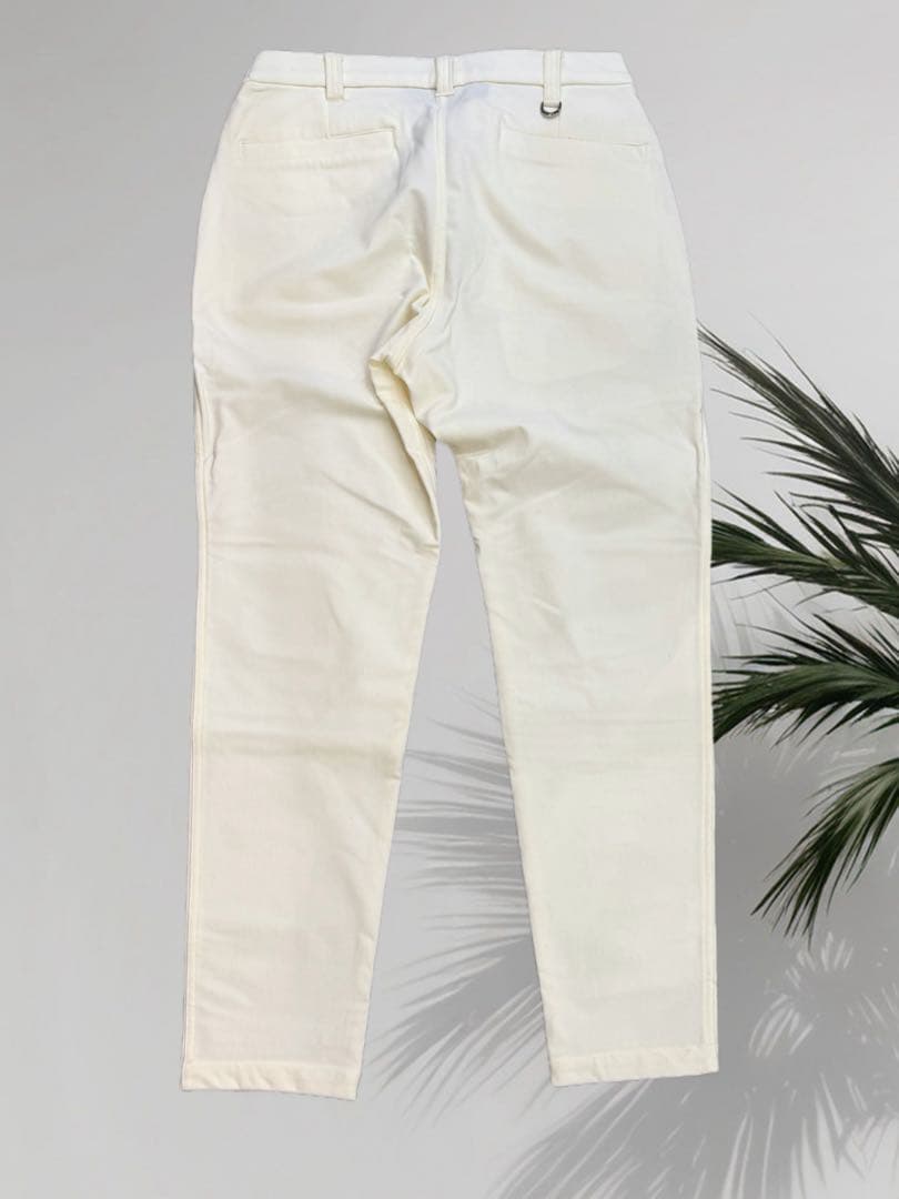 【新品】ムータマリンゴルフ　裏起毛　パンツ　白　メンズ　Lサイズ