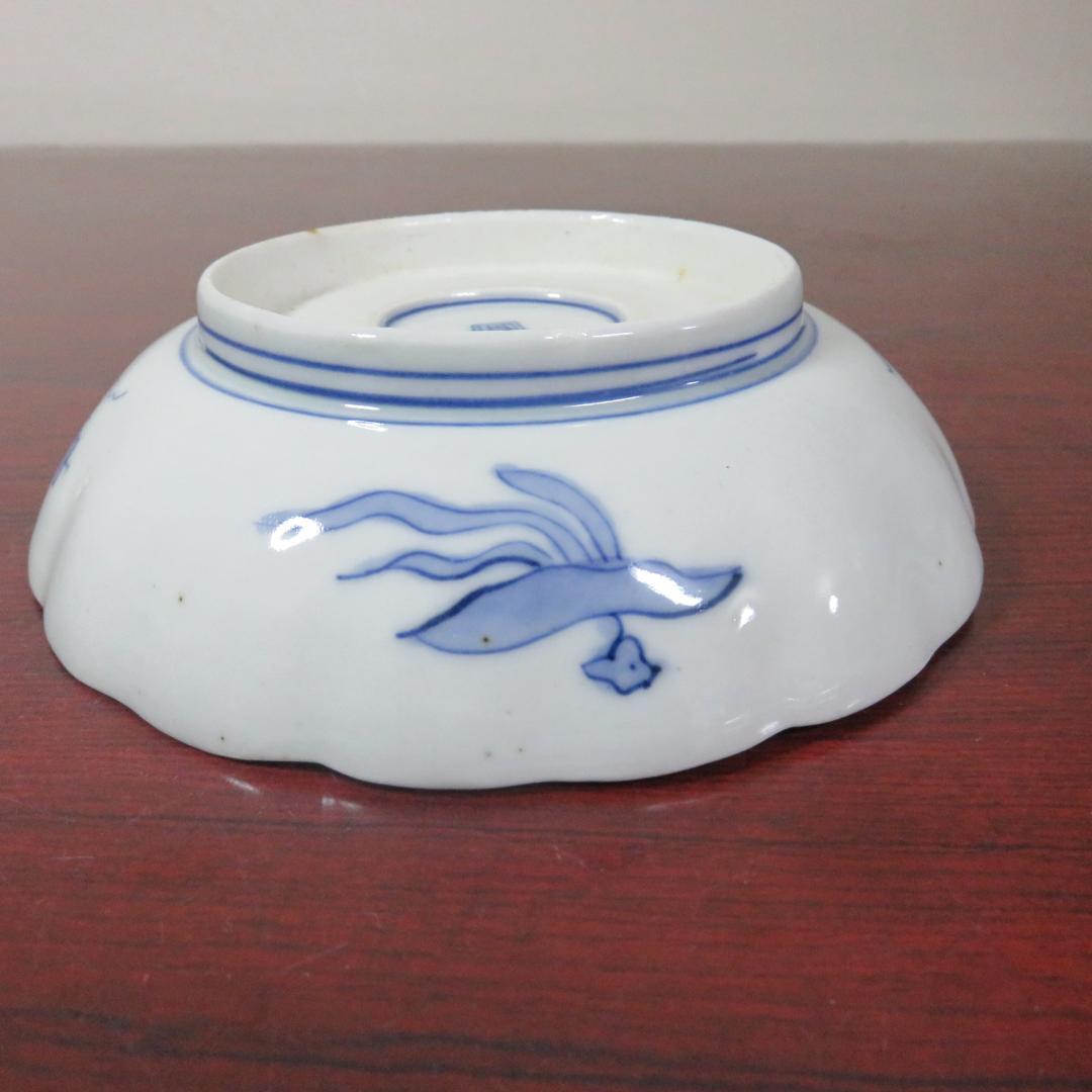 中皿 金彩 色絵付 3枚 歪み 窯傷 高台欠け 鳥文様 花文様 江戸