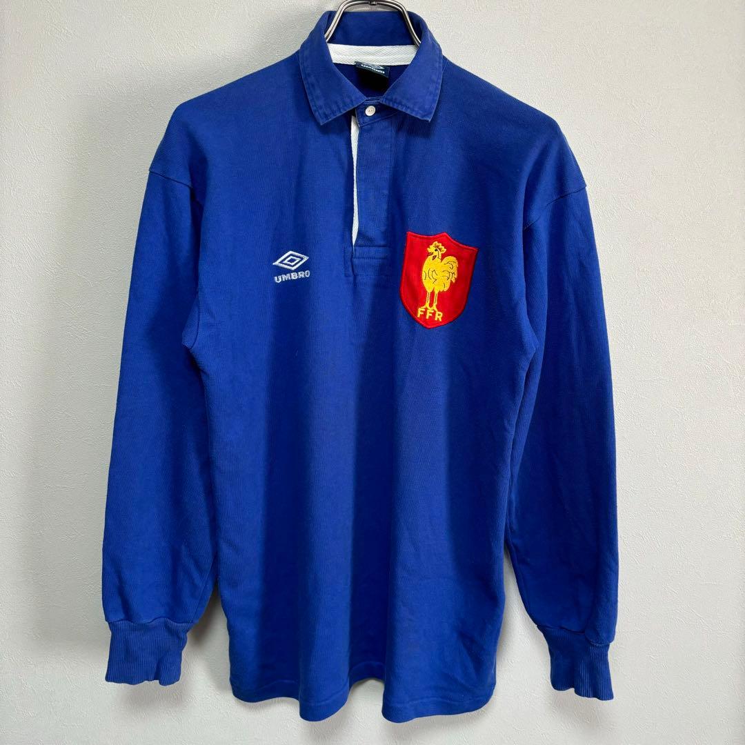UMBRO アンブロ ラグビー フランス代表 ラガーシャツ ロングスリーブポロ