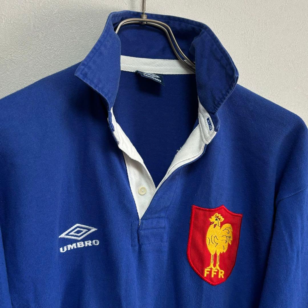 UMBRO アンブロ ラグビー フランス代表 ラガーシャツ ロングスリーブポロ