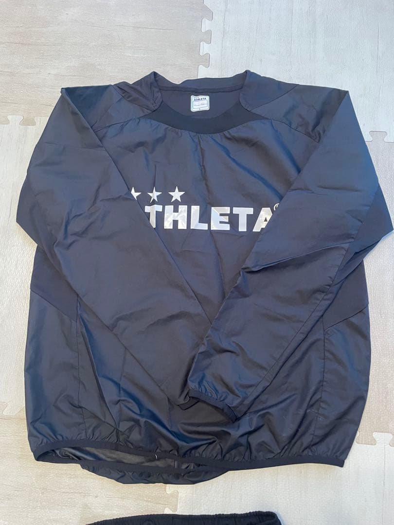 ATHLETA ピステ上下 Lサイズ ブラック　冬用ウェアセットアップ　Mサイズ