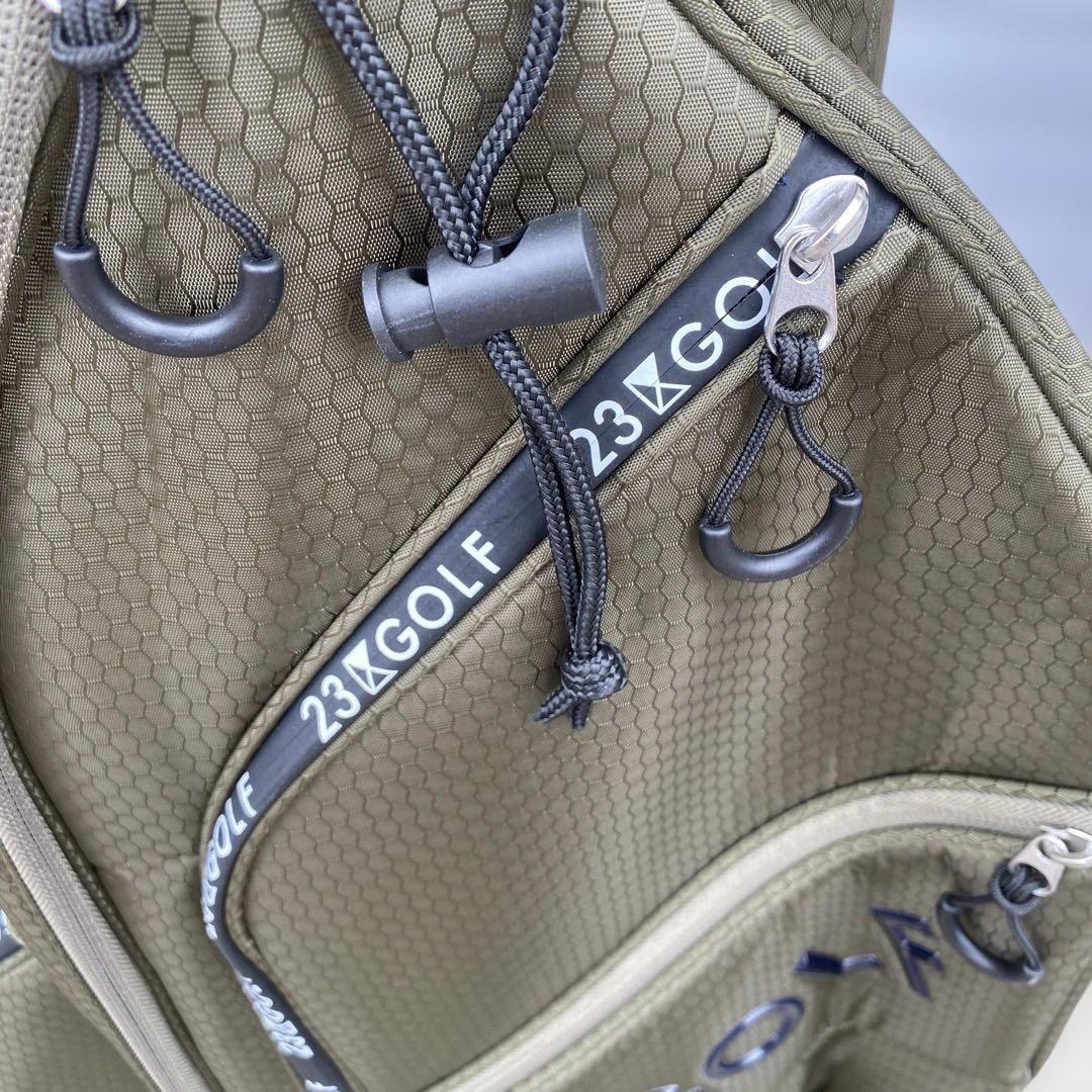 23GOLF キャディバッグ オリーブ　ケース新品未使用