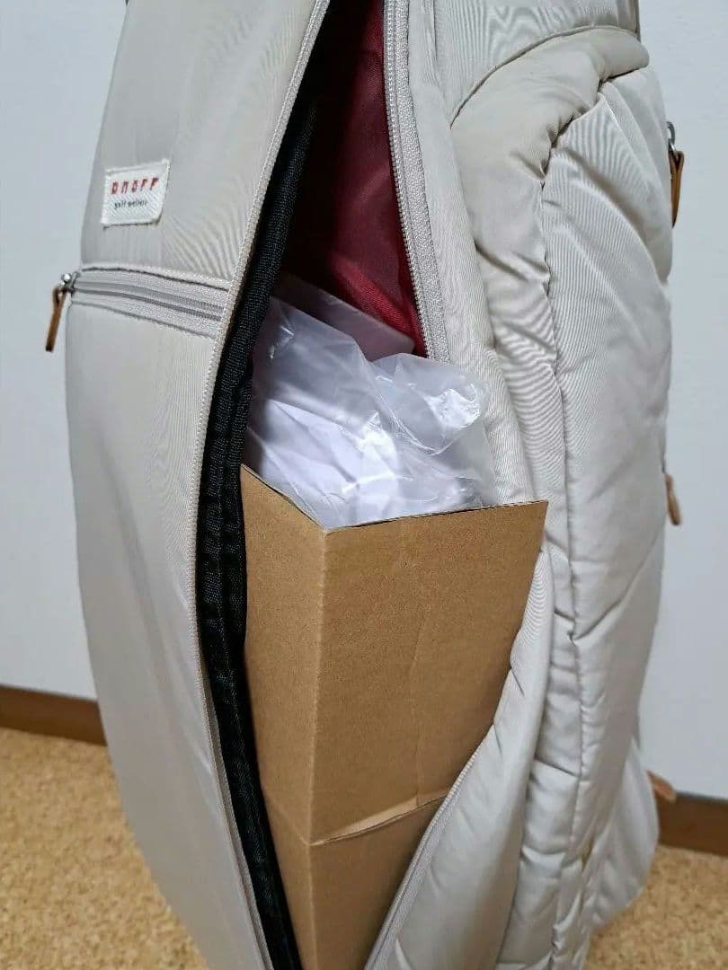 美品オノフGOLF ゴルフバッグ・キャディバッグ ベージュ