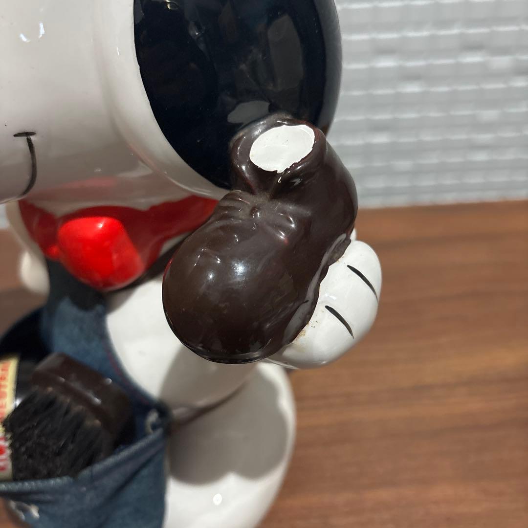 SNOOPY スヌーピー シューシャインキット 陶器 レトロ レア 希少 デニム