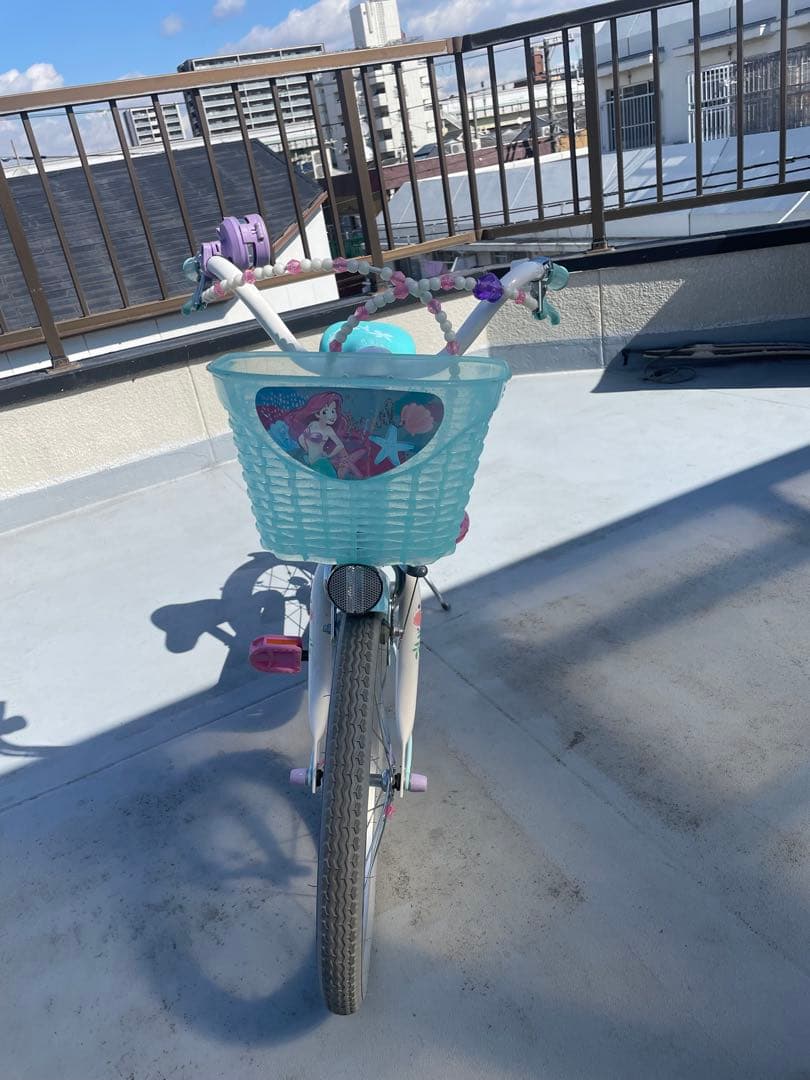 引き取り　アリエル　子供用自転車　18インチ　ディズニー　リトルマーメイド