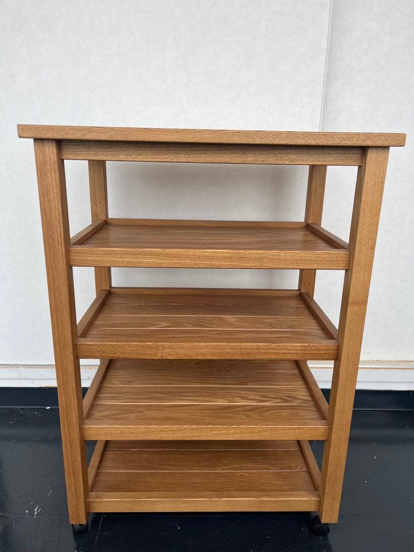 木製テーブルワゴン　タモ材