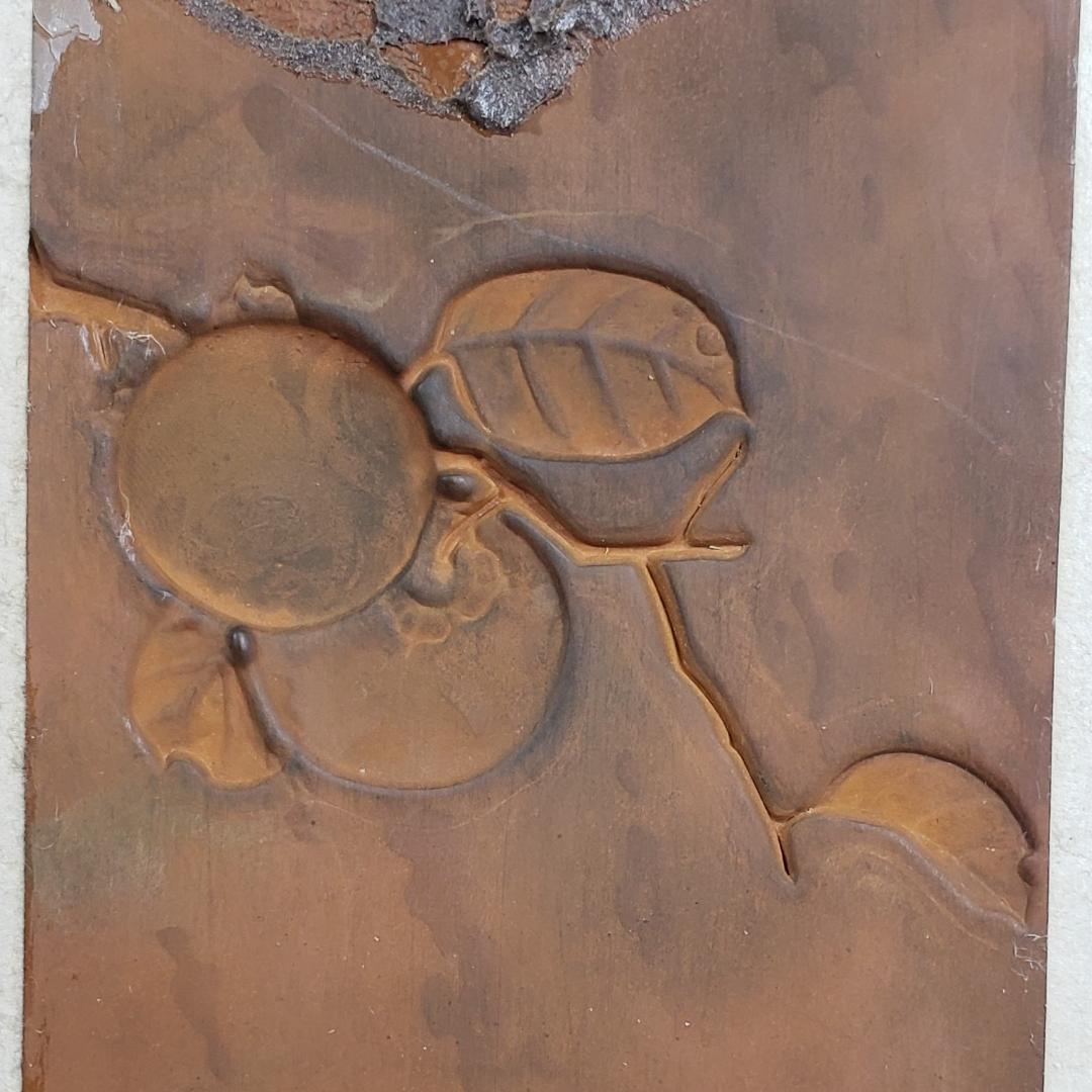 ◆加納夏雄『富士に柿之図、柿之歌』彫金◆検）海野勝珉 明治金工 後藤一乗 如雲