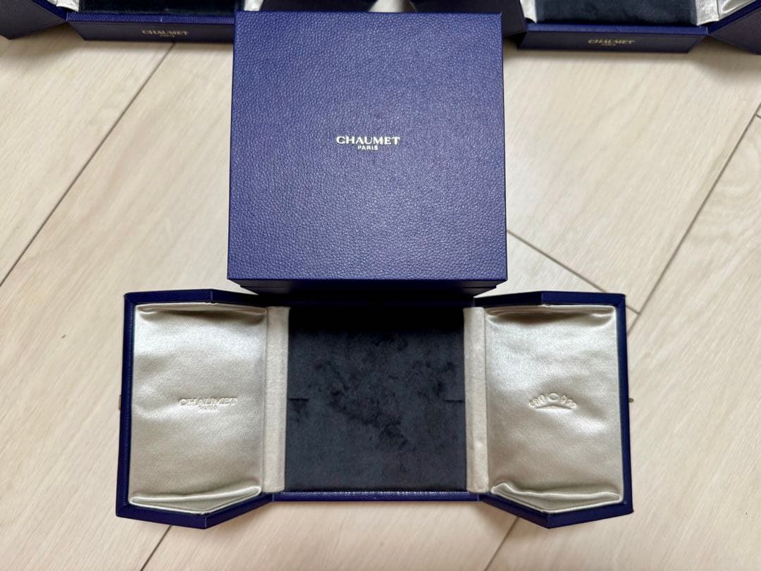 【バラ売可】CHAUMET ギフトボックス 3個セット ネイビー