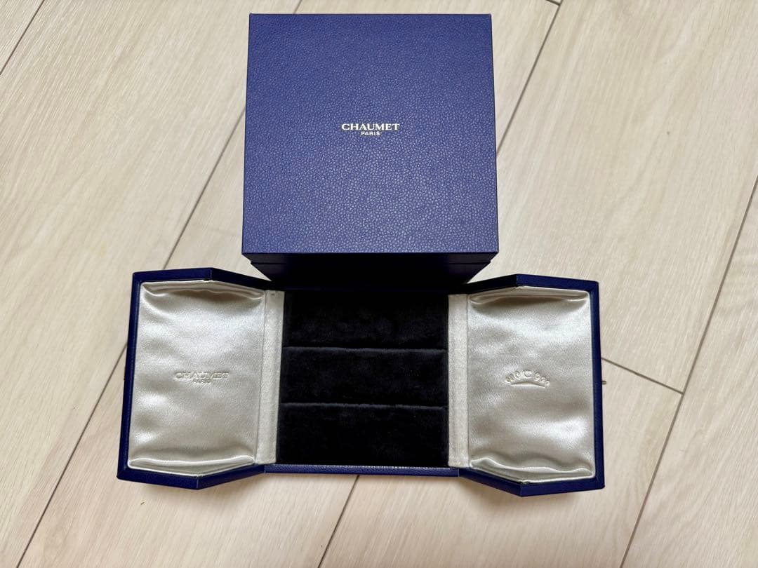 【バラ売可】CHAUMET ギフトボックス 3個セット ネイビー