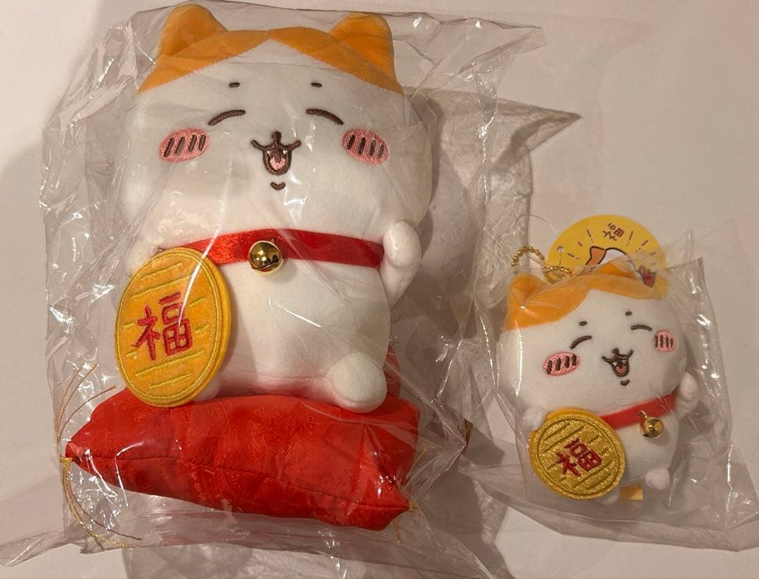 ちいかわ 招福！ハチワレ招き猫 ぬいぐるみ マスコット セット